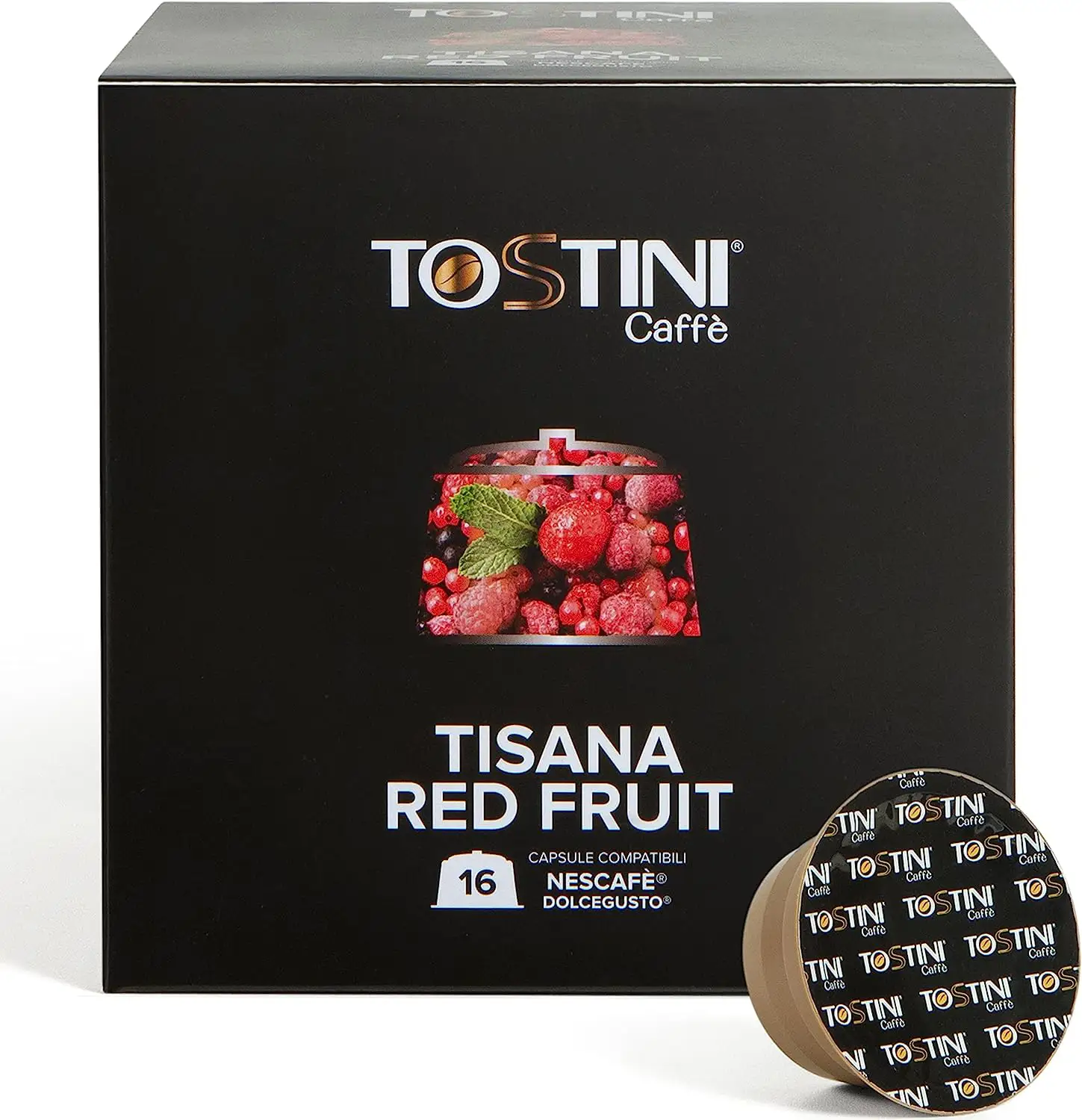 Tostini Tisana Frutti Rossi 16 Capsule Nescafé Dolce Gusto